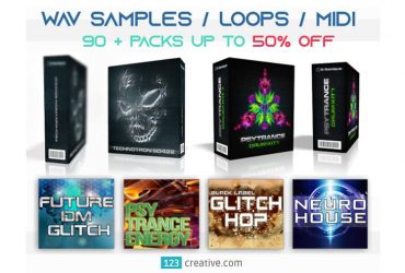 123creative Announces up to 50% off on 90+ Sample Packs, Construction Kits & VST Plugins