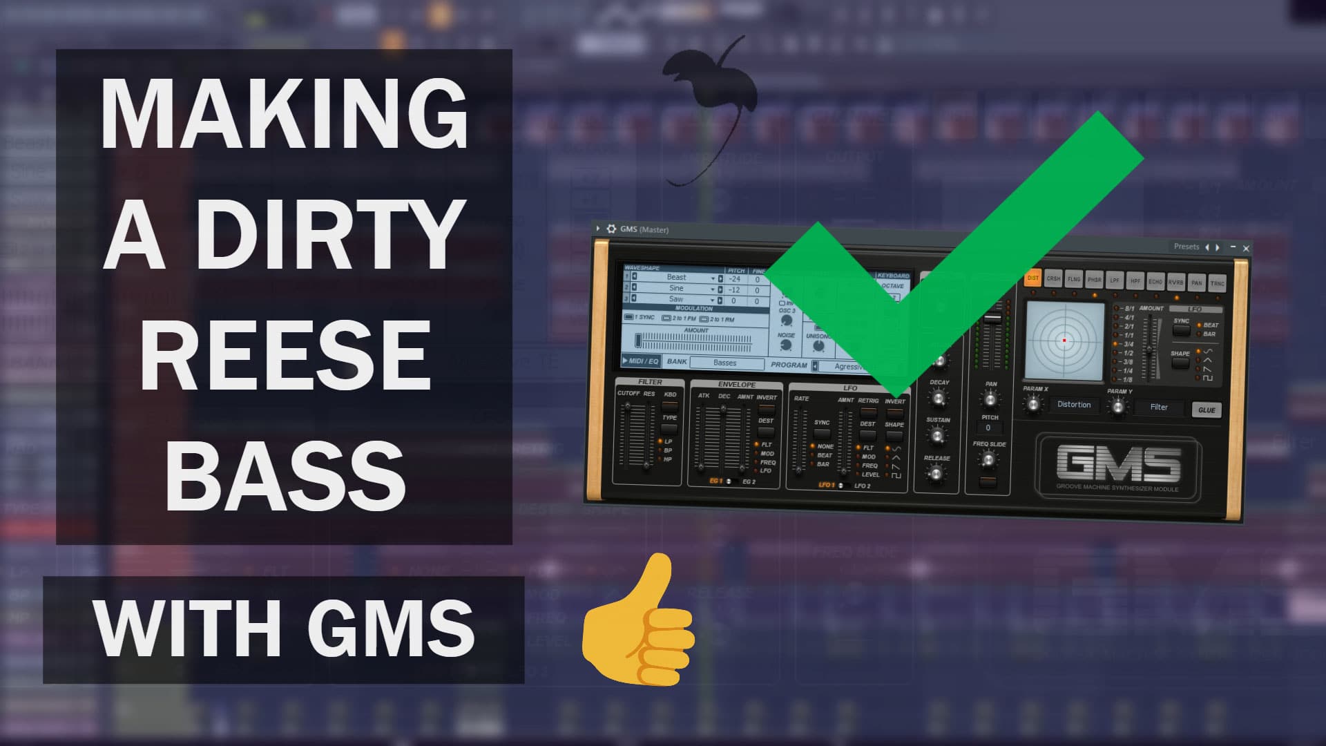 How to Make a Reese Bass in FL Studio Using GMS Synth