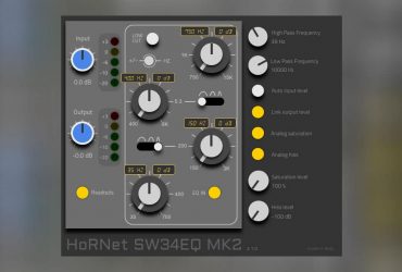 HoRNet Is Giving Away SW34EQ MK2 Equalizer Plugin for Free (Worth €19.99)