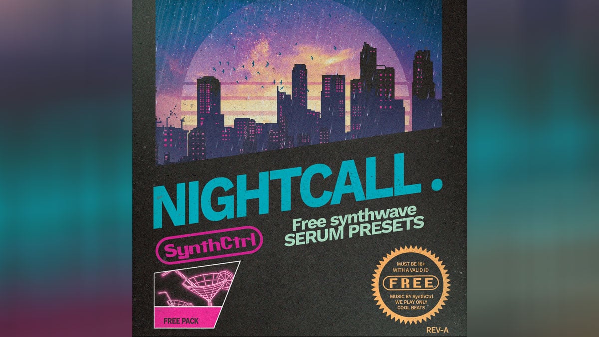 Nightcall Free Serum Presets for Synthwave, Outrun and Retrowave