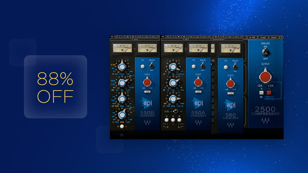88% off "API Collection" Plugins Bundle by Waves - €59 Instead of €506!