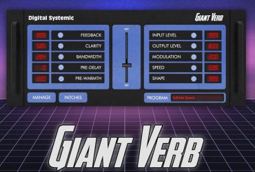 Giant Verb FREE Reverb Plugin by Digital Systemic Emulations