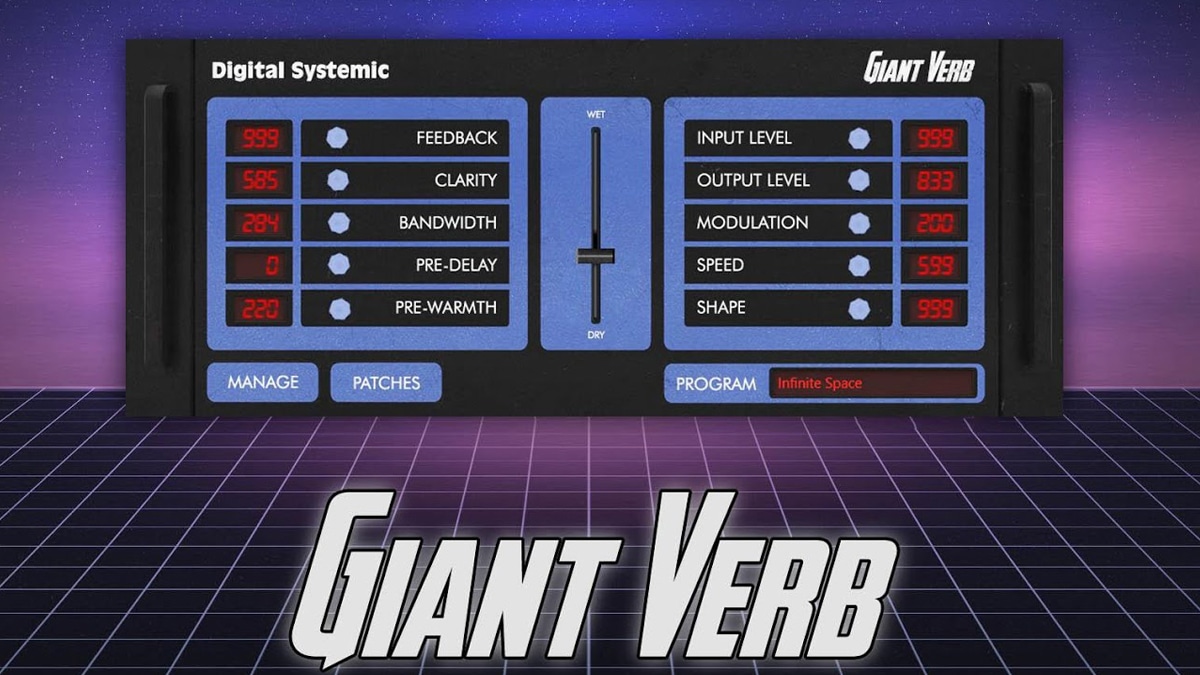 Giant Verb FREE Reverb Plugin by Digital Systemic Emulations