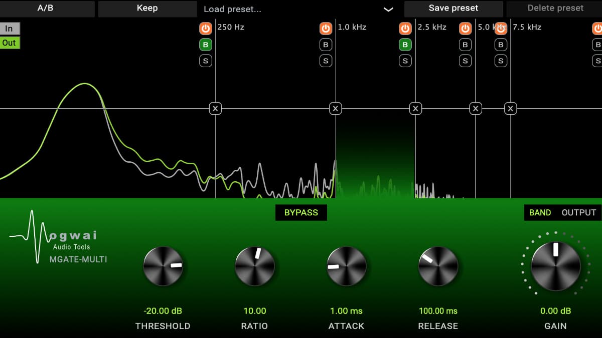 Mgate-Multi Plugin by Mogwai Audio Tools FREE for a Limited Time