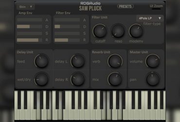 SawPluck FREE Single Oscillator Synth by Refined Digital Group