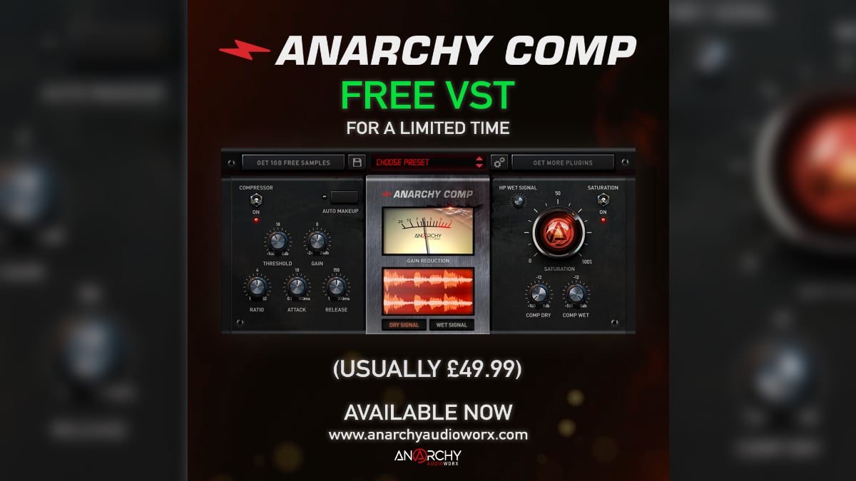 Anarchy Comp VST/AU Compressor Plugin FREE for a Limited Time