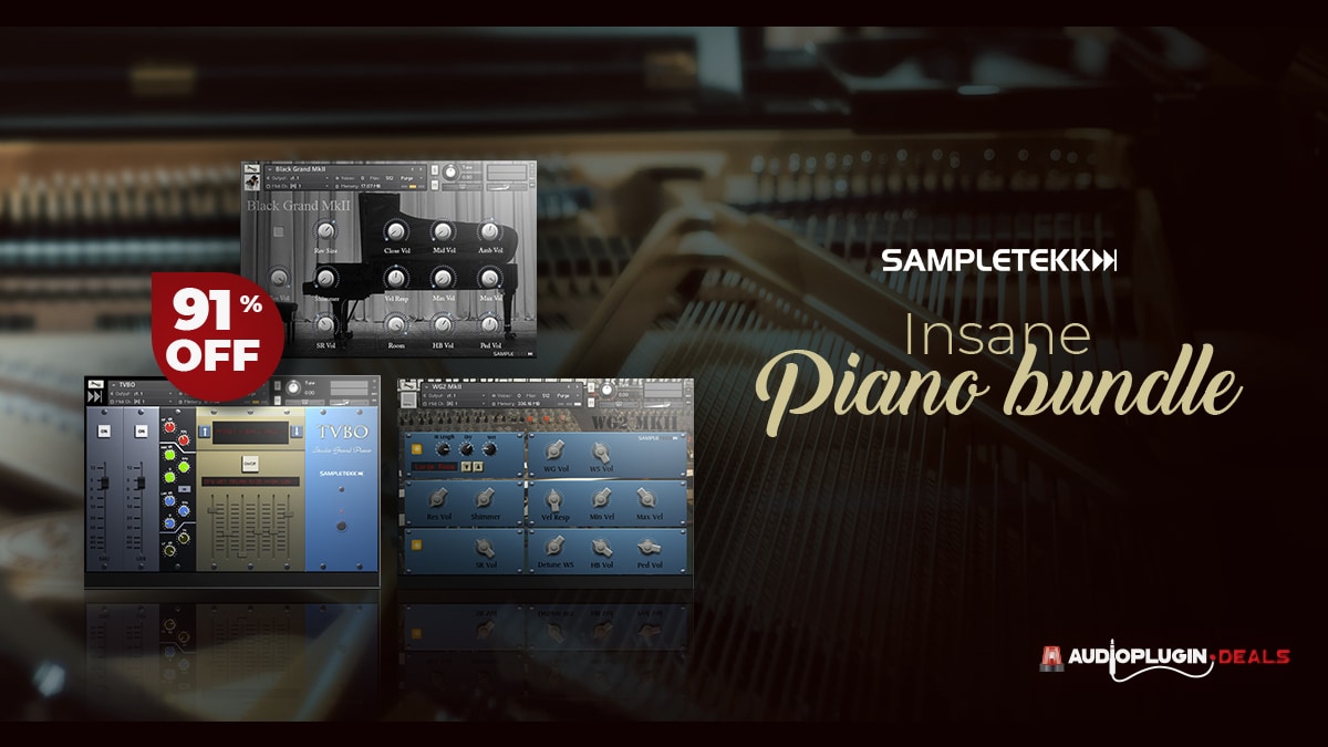 Get 91% off Sampletekk Insane Piano Bundle via APD
