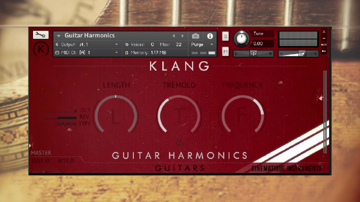 Guitar Harmonic FREE Kontakt Instrument by Klang