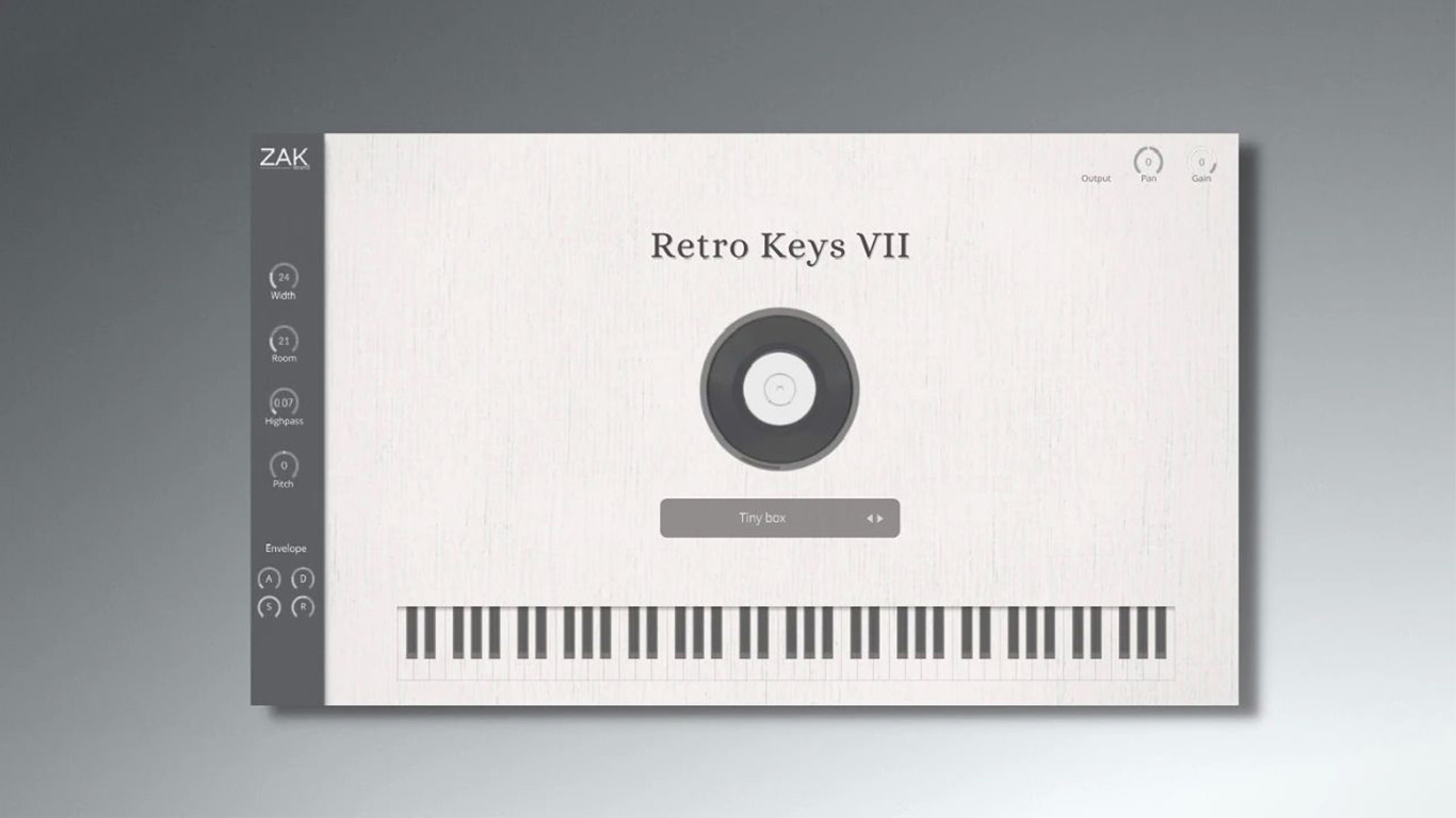 ZAK Sound "Retro Keys VII" FREE Plugin Features 7 Retro Piano Presets