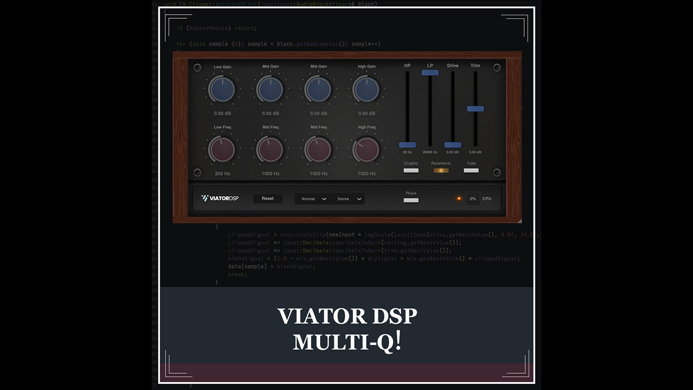 Viator DSP Releases FREE Multi-Q: Three EQ Models in One Plugin
