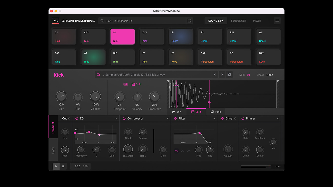 ADSR Drum Machine Plugin & Standalone Released - Fully Featured 30 Day Trial
